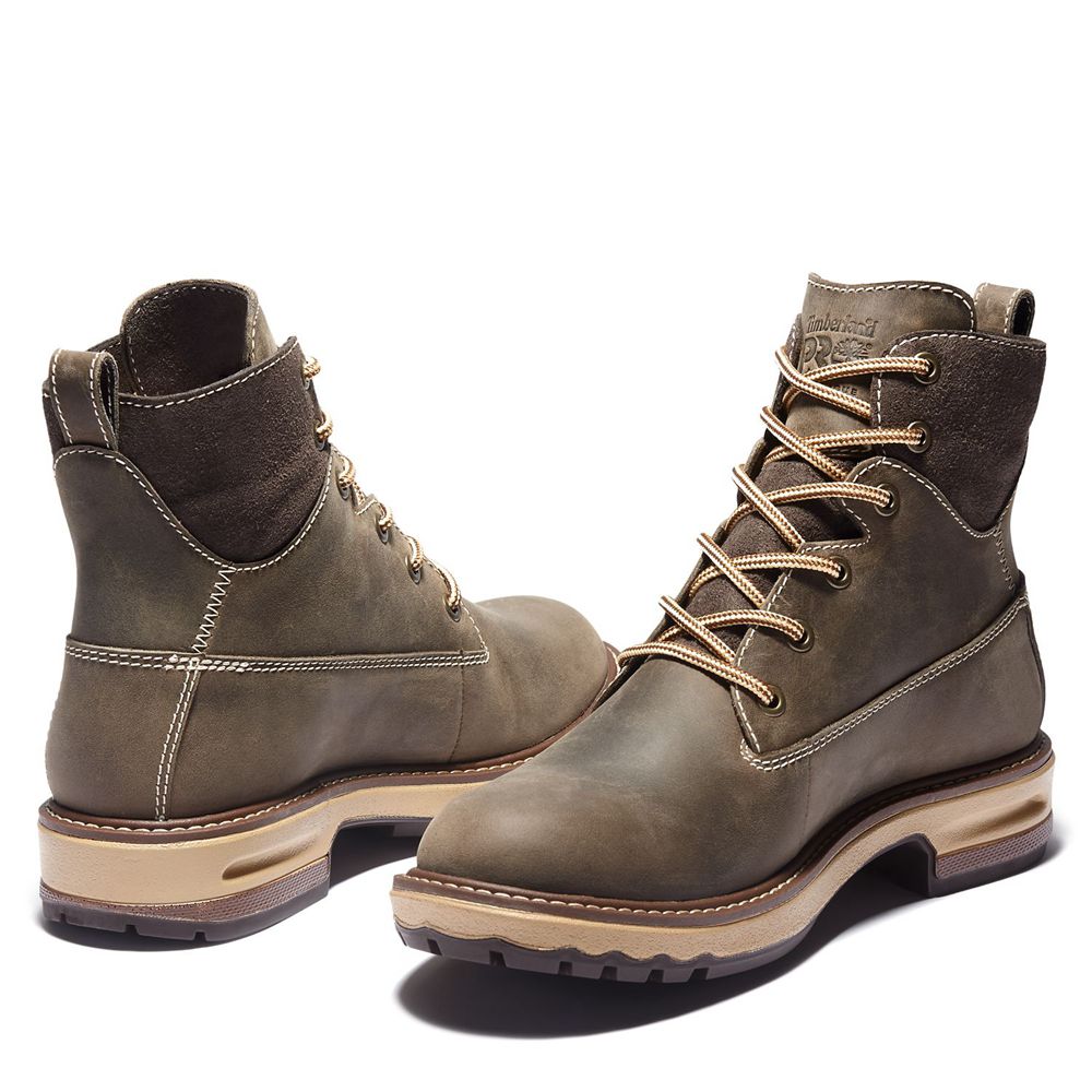 Botas de Trabajo Timberland Mujer Pro® Hightower 6” Soft Toe Marrones - Chile KGE-312409